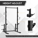 Stazione Fitness Multifunzione 140x171x228 cm in Acciaio per Allenamento Corpo Nero
