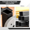 Stazione Fitness Multifunzione 140x171x228 cm in Acciaio per Allenamento Corpo Nero