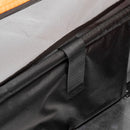 Rimorchio per Bicicletta 130x64x60/97 cm in Acciaio e Sacca in Tessuto Oxford Arancione e Argento