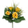 Set 3 Bouquet Artificiali di Lisiantus Altezza 32 cm Giallo