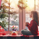 Giostra Giostrina Natalizia con LED Musica Decorazione Addobbo di Natale 20x22 cm