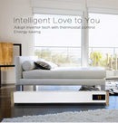 Stufa Elettrica a Battiscopa da Pavimento 100x12,5x24 cm 1800W Sined  Bianco