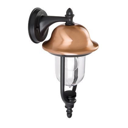 Lampada Applique in Basso Colore Grigio e Rame per Esterno Linea Mini Rustica Sovil sconto
