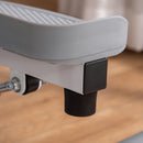 Stepper con Monitor LCD Manubrio Regolabile ed Elastici in Acciaio e ABS Bianco e Grigio      