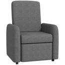 Poltrona Relax  Reclinabile 115° max con Poggiapiedi 76x78,5x102 cm Grigio   