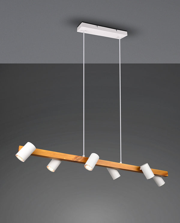 Lampada a Sospensione da Interno Attacco GU10 in Metallo Bianco Opaco acquista