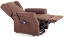 Poltrona Alzapersona Elettrica 2 Motori in Tessuto Vittoria Marrone