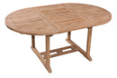 Tavolo Allungabile da Giardino 120/180xH75 cm in Teak Legno naturale