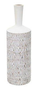 Vaso Nairobi Bottle 15x49,5x15 cm in Poliresina Bianco