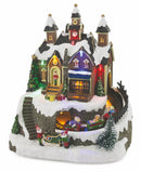 Villaggio Natalizio in Plastica con Luci e Suoni 19x15x21,5 cm Soriani Negozio Giocattoli
