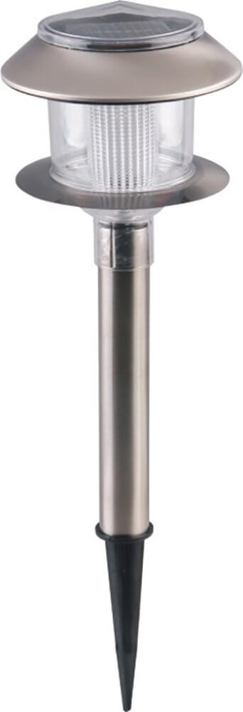 Lampada Solare a LED da Giardino in Acciaio Bauer Luce Bianca