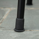 Barbecue a Carbonella 94x39x70 cm 2 Griglie e Cestini Laterali in Acciaio e Metallo Nero   