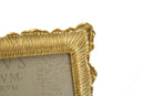 Cornice Linear Glam 27x1,8x32,3 cm in Poliresina e Vetro Oro