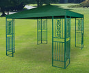 Gazebo da Giardino 3x4m in Metallo Morel Ferro Verde