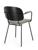 Set 2 Sedie 57x60x80 cm Sienna in Tessuto Verde