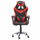 Sedia da Gaming 61x56x123 cm in Similpelle Nera e Rossa