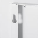 Camino a Bioetanolo da Parete 48x18x48 cm in Acciaio Inox Bianco