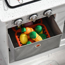 Cucina Giocattolo per Bambini 60,1x31,7x92,9 cm con Luci e Utensili in MDF e PP Bianca