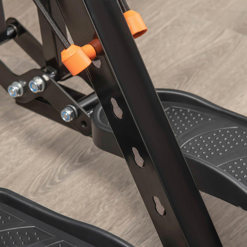 Ellittica 4 Livelli di Resistenza 90x62x150 cm in Acciaio e ABS Nero