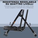 Ellittica 4 Livelli di Resistenza 90x62x150 cm in Acciaio e ABS Nero