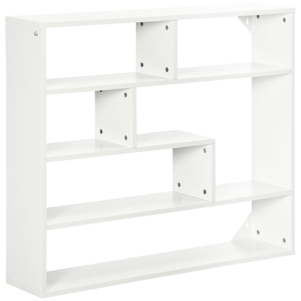 Libreria a Muro 4 Livelli 94x19,5x80 cm in Legno Bianco prezzo