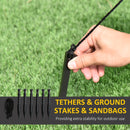 Omino Pan di Zenzero Gonfiabile 175x82x238 cm con Luci LED