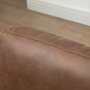 Poltroncina Imbottita 72x76x80 cm in Similpelle Marrone