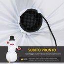 Pupazzo di Neve Gonfiabile 159x95x243 cm con Luci LED