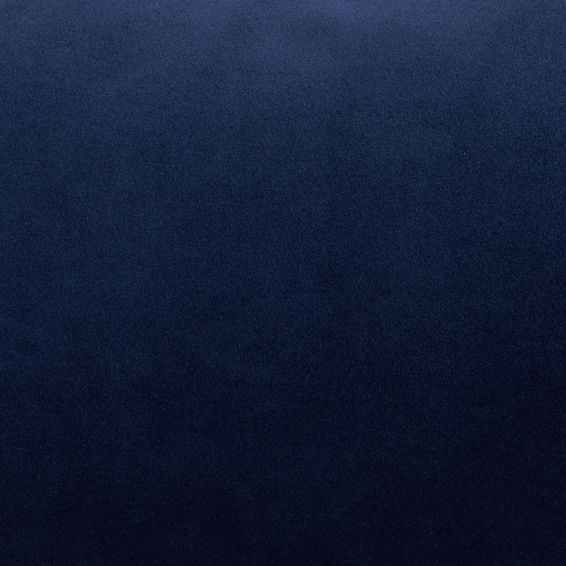 Poltrona da Pavimento 82x76x59 cm in Tessuto Effetto Velluto Blu Scuro