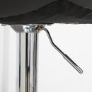 Set 2 Sgabelli con Schienale 42x45x89-110 cm in Similpelle Grigio