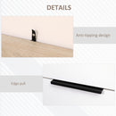 Set 2 Comodini 2 Cassetti 40x40x60 cm in Legno Truciolare Bianco