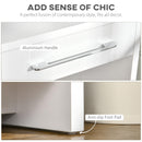 Consolle Fissa 2 Cassetti 101,6x28x76,2 cm in Truciolato Bianco