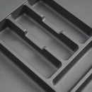 Portaposate Optima Vertex/Concept 500mm Plastica Grigio Antracite Tecnoplastica Emuca