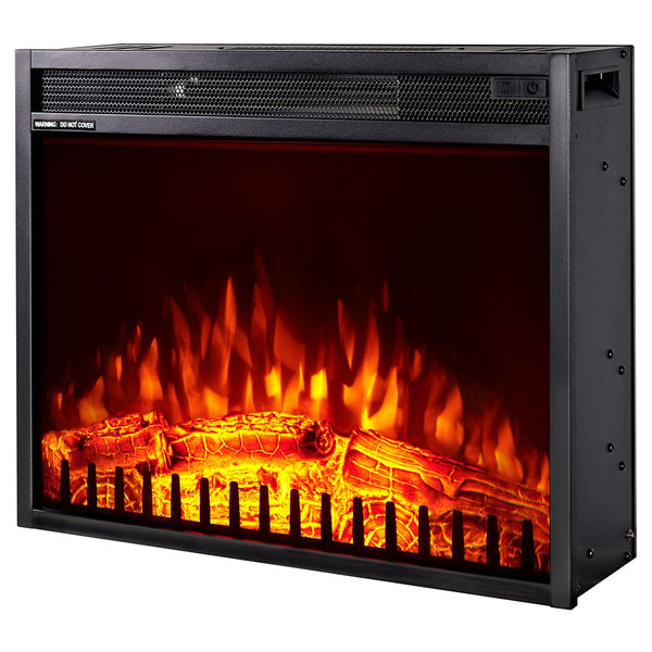 Camino Elettrico da Incasso 47,5x58,5x18 cm Effetto Fiamma 1500W Vienna 23 Nero online