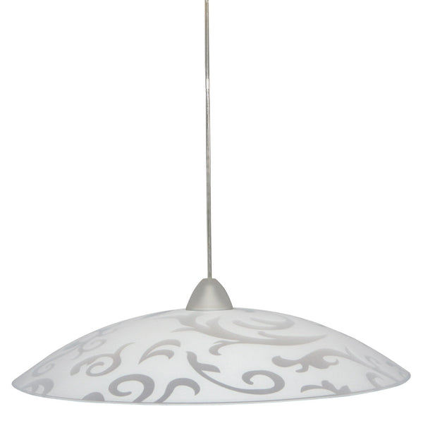 Sospensione D50 1xE27 Montatura Trasparente Vetro Lastra Bianco E-Energy Melissa online