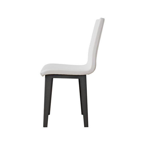 Sedia 40/44x42x86 cm Armida gambe Antracite in Similpelle Bianco prezzo