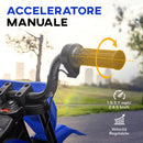 Moto Elettrica per Bambini 3-6 Anni 107x56x70 cm Batteria 12V e Rotelle Rimovibili Blu   