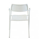 Sedia da Giardino Windsor Impilabile 56x56x78 h cm in Acciaio Bianco