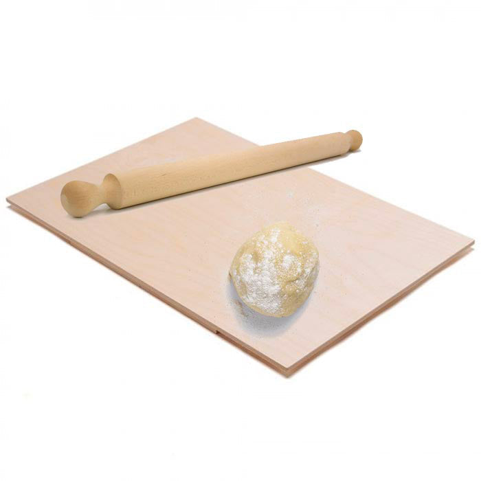 Asse Per Impastare Spianatoia In Legno Con Mattarello Pasta Pizza 75x50 cm