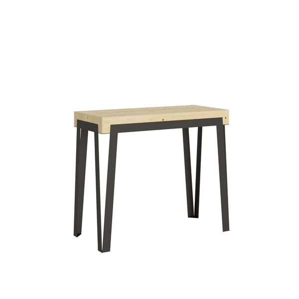 Consolle Allungabile da Esterno in Legno e Ferro H77x40x90/300cm Dalia Abete Classica prezzo