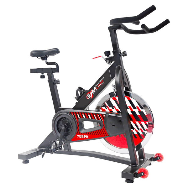 Cyclette Spin Bike 12x50x121 cm Resistenza a Tampone con Computer Multifunzione Nera prezzo