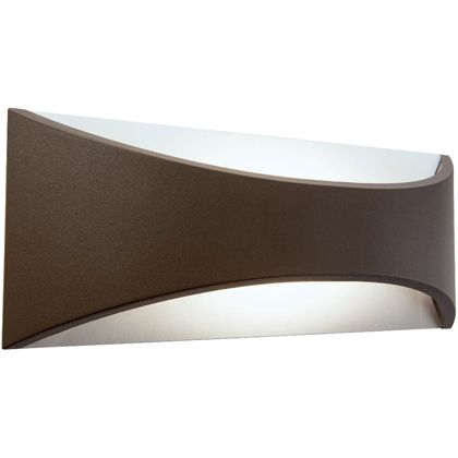 prezzo Lampada Applique Grande Riflettente 12W a Led Cob Colore Marrone per Esterno Linea Moon Sovil