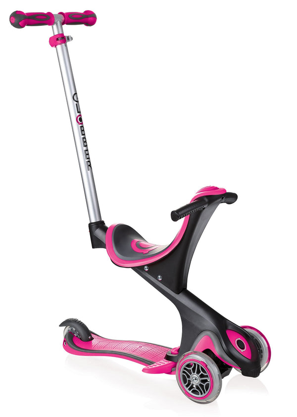 acquista Monopattino Passeggino Triciclo 3 Ruote 5 in 1 Globber Evo Comfort Rosa