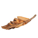 Foglia Decorativa Orizzontale 48 cm in Legno