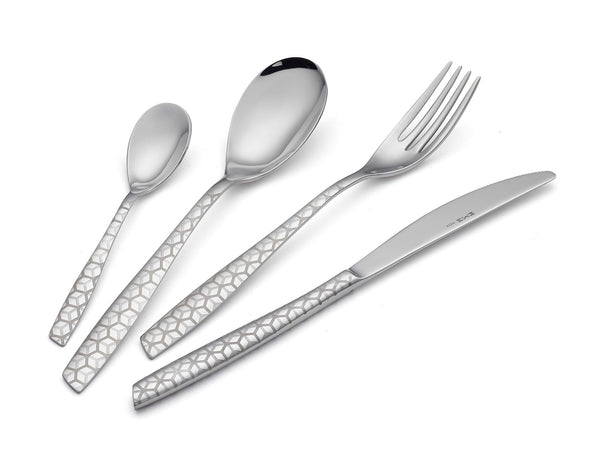 Servizio Set di Posate 24 pezzi in Acciaio Inox Eme Elevene Exa sconto
