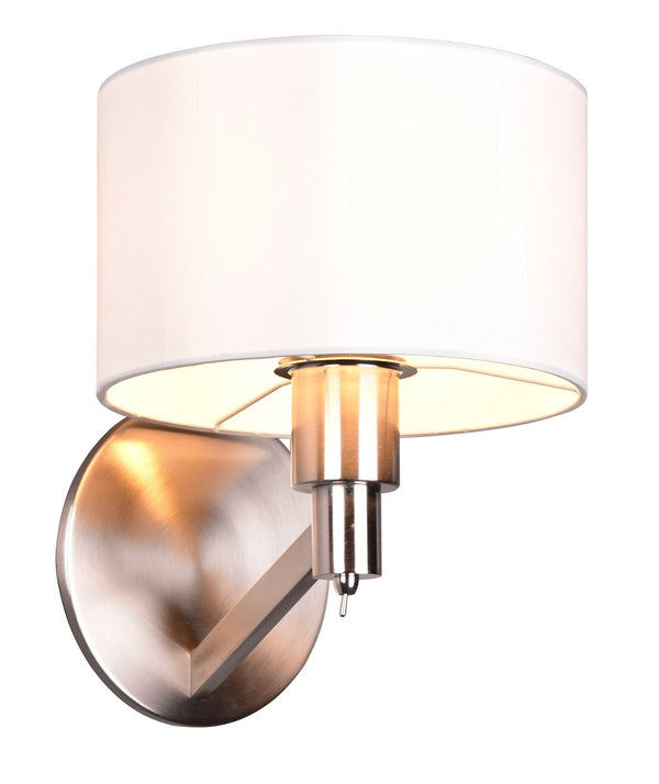 acquista Applique da Interno Attacco E27 in Metallo Nikel Satinato