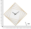 Orologio da Muro Oroy Line 85x6x85 cm in Ferro e Plastica Oro