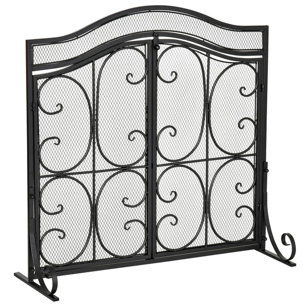 prezzo Parascintille con Antine 88x30x89 cm in Metallo Nero
