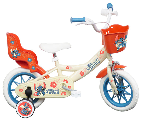 online Bicicletta per Bambina 12"" 1 Freno con Licenza Disney Stitch Bianca