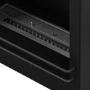 Camino a Bioetanolo da Pavimento 123x39x100 cm Parigi in Legno Bianco 